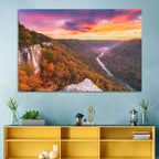 New River Gorge Sunset Wall Art