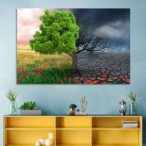 Climate Change Concept Wall Art