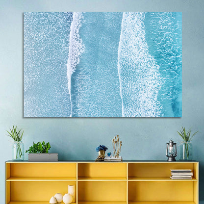 Moving Beach Waves Wall Art