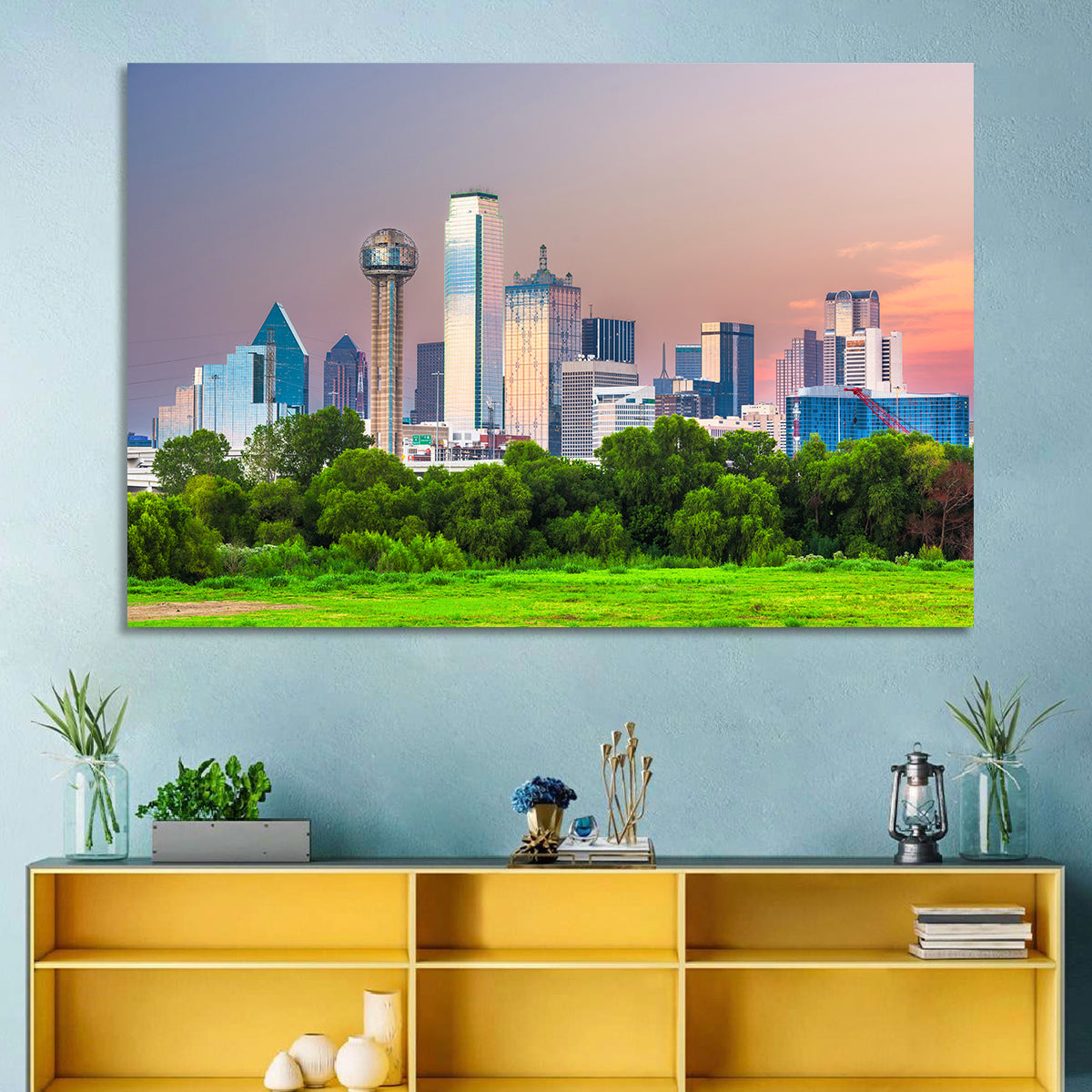 Dallas Golden Hour Skyline Wall Art