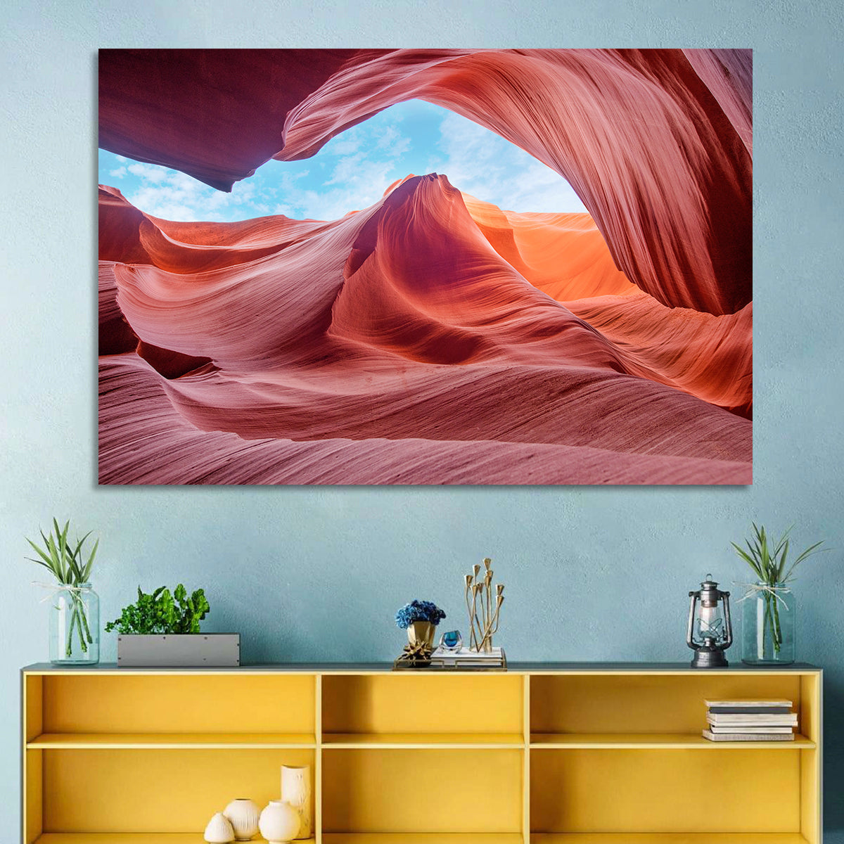 Antelope Canyon, Page Wall Art in a room, landscape