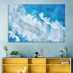 Aerial Turquoise Waves Wall Art