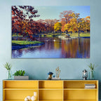 Deering Oaks Autumn Pond Wall Art