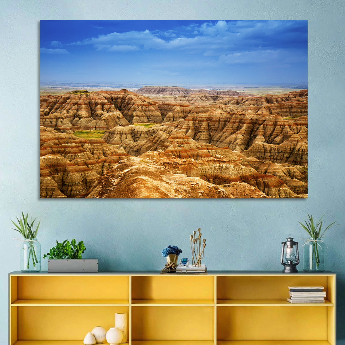 Badlands National Park Ii Wall Art in a room, landscape