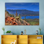Roosevelt Lake Saguaro Vista Wall Art