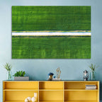 Aerial Irrigation Canal View Wall Art