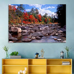 New Hampshire Autumn Stream Wall Art