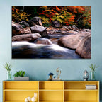 New Hampshire Autumn Stream Wall Art