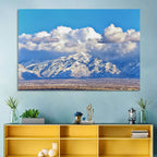 Wasatch Snow Capped Peaks Wall Art