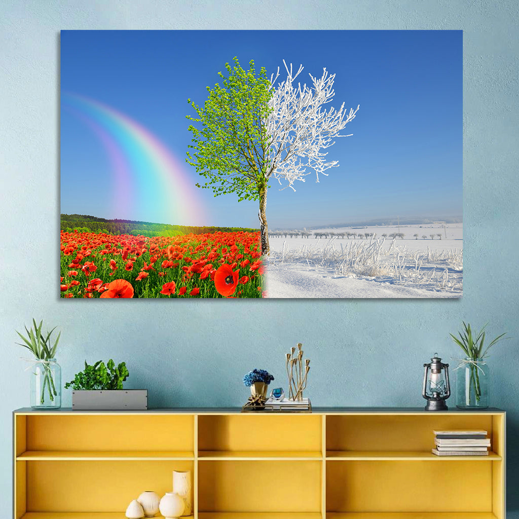 Seasonal Split Landscape Wall Art
