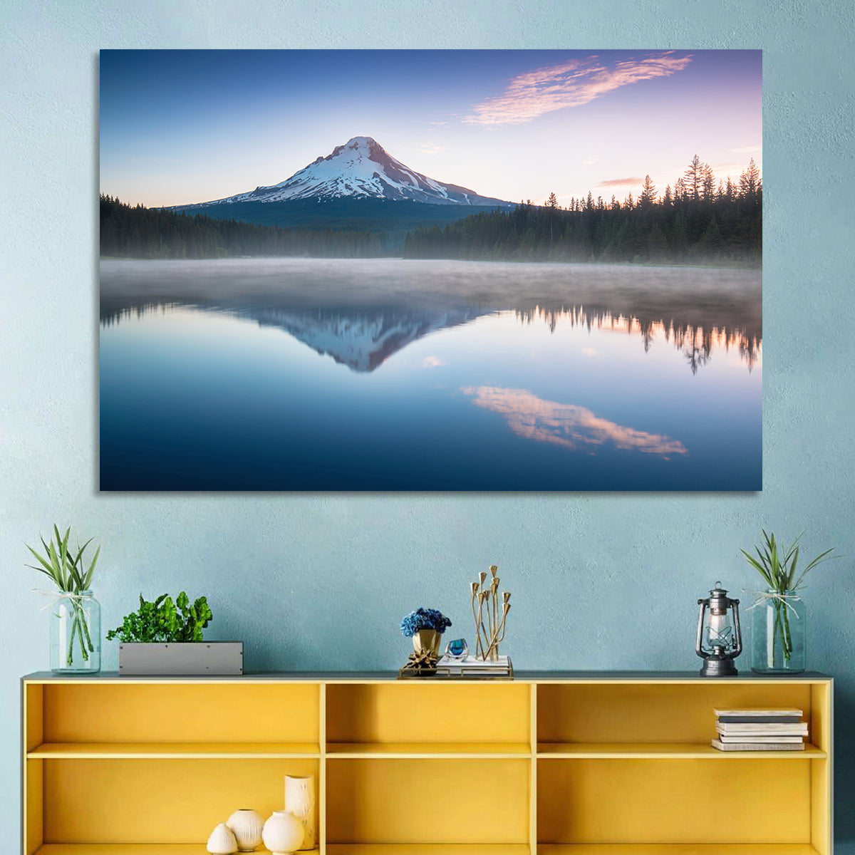 Mount Hood Reflection at Trillium Lake Wall Art