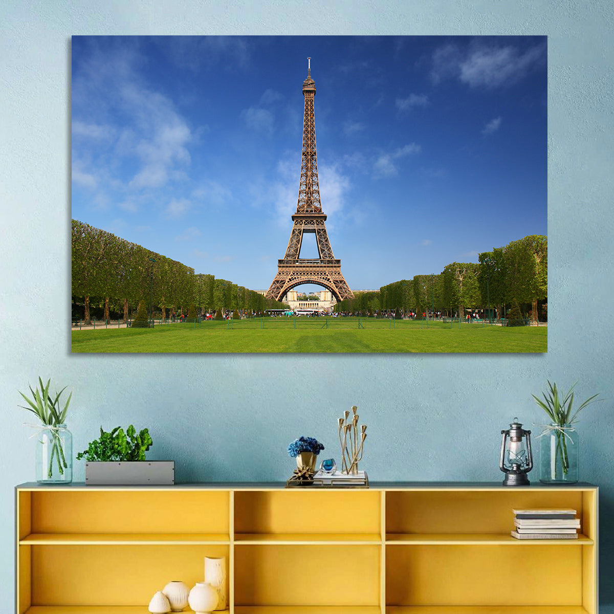 Eiffel Tower Park View Wall Art