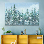 Snowy Spruce Forest Wall Art