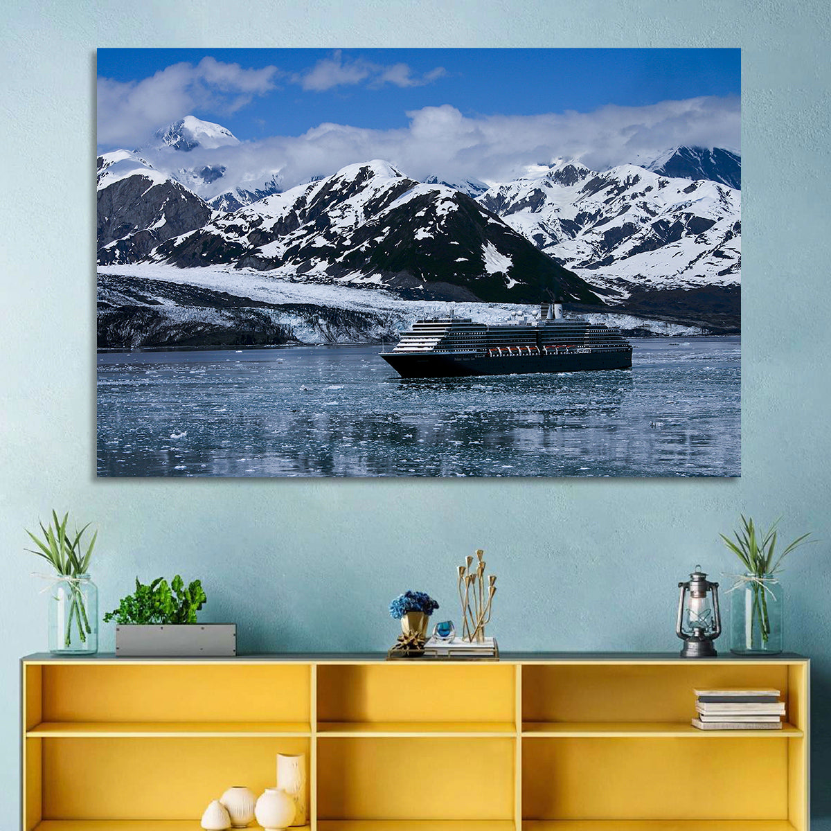 Cruise Ship in Yakutat Bay Wall Art