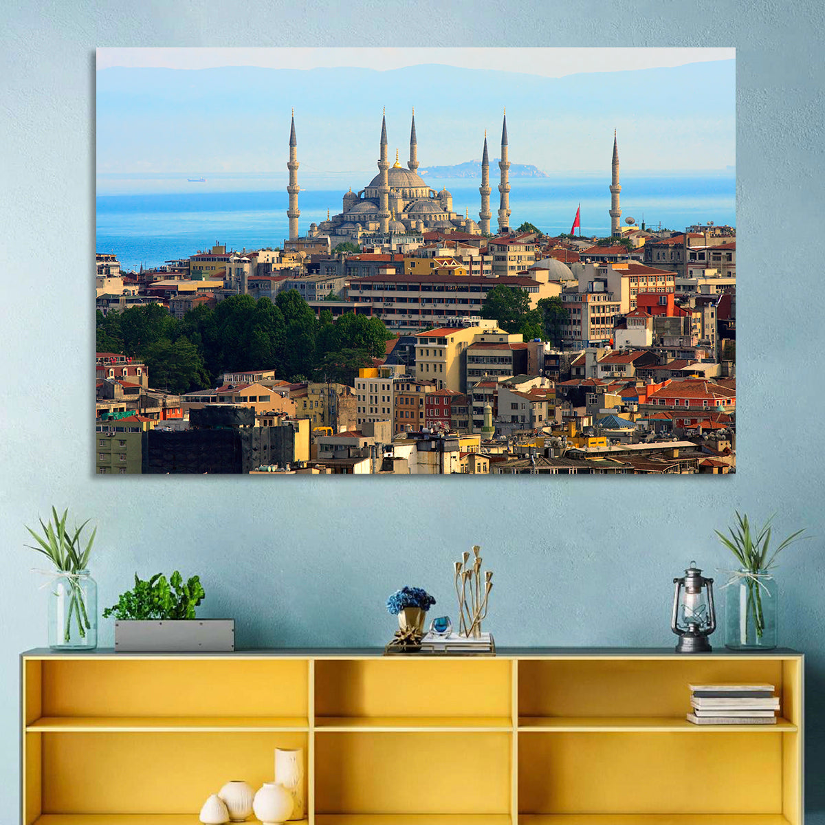 Sultan Ahmed Mosque Skyline Wall Art