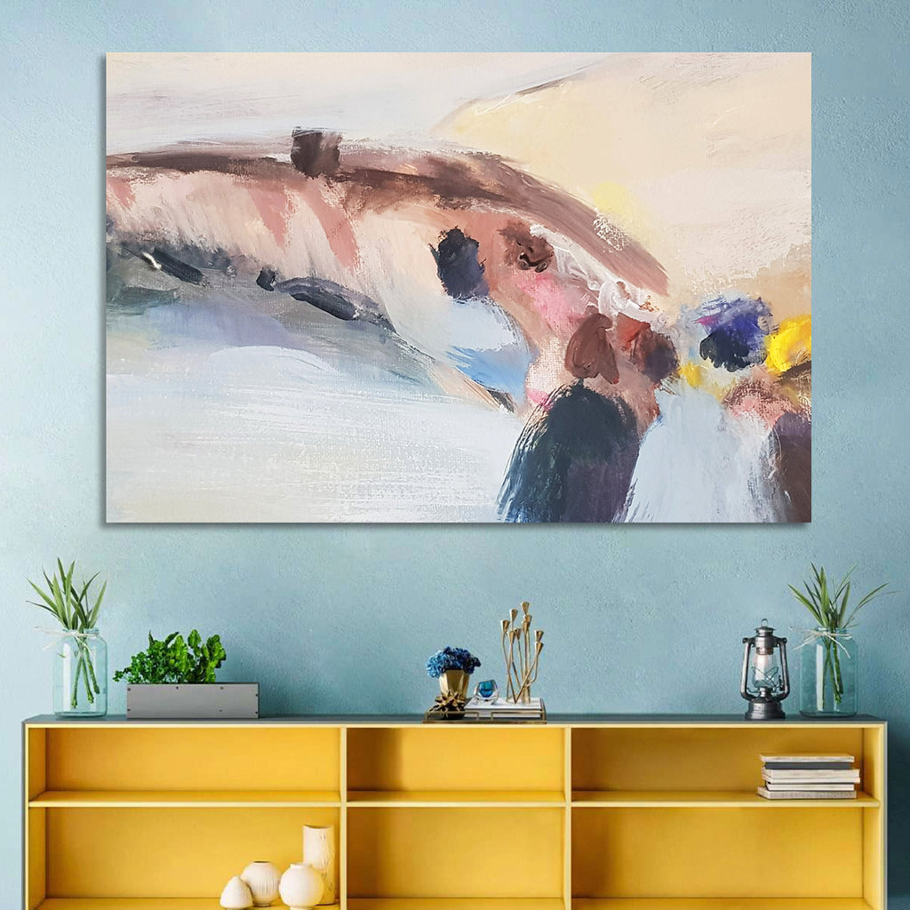 Abstract Mountain Waterfall Wall Art