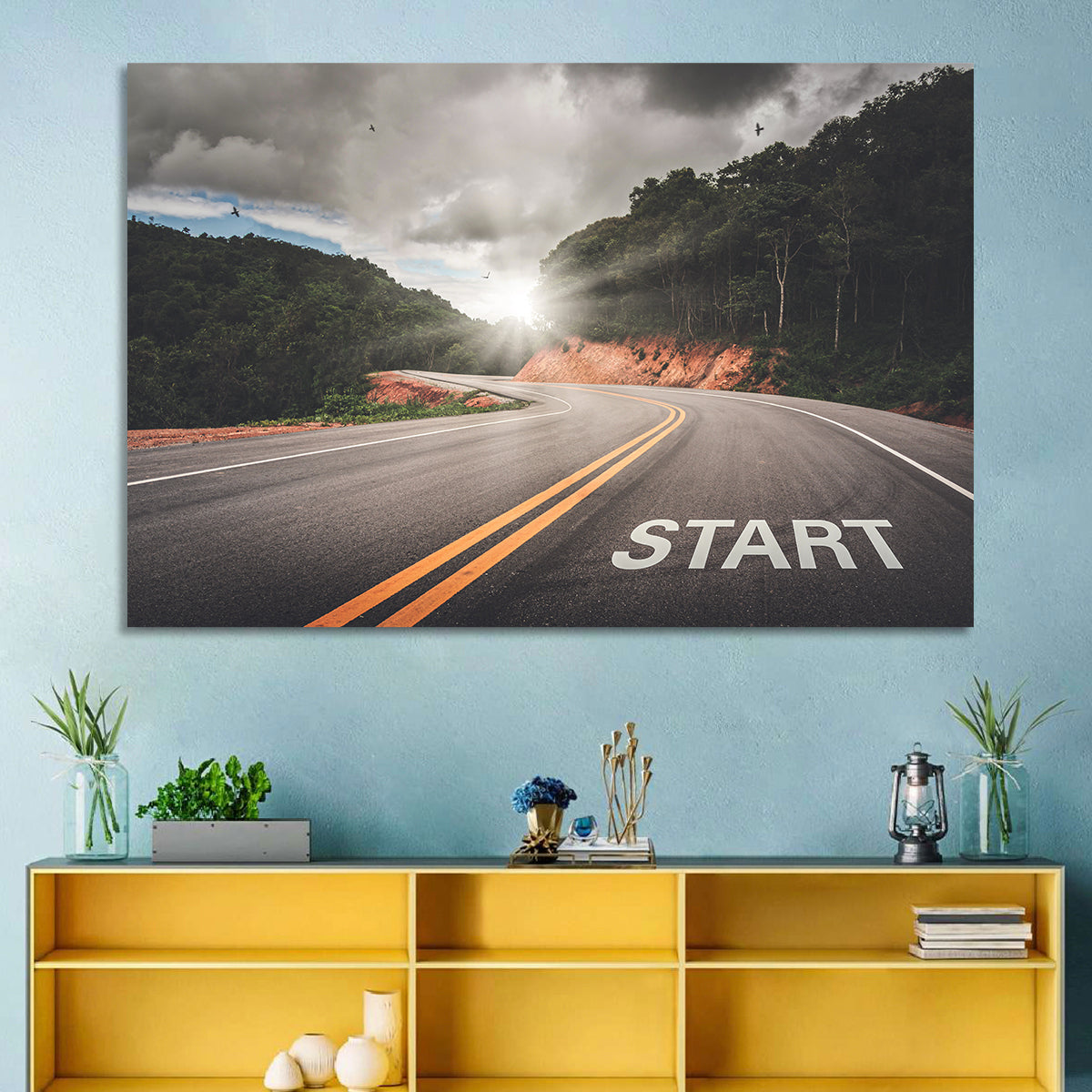 Start of a Journey, Sunrise Road Wall Art