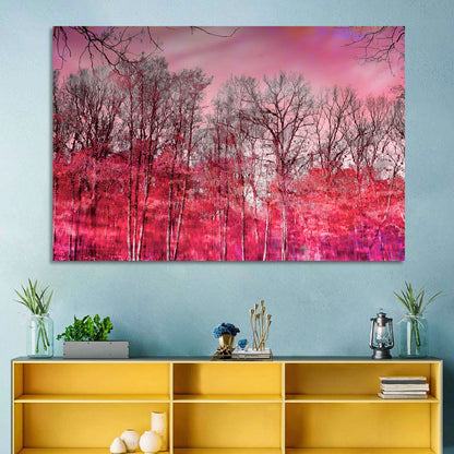 Autumn Trees Reflection Wall Art