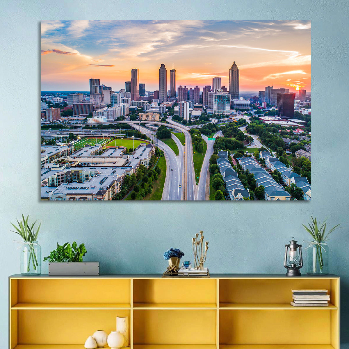 Downtown Atlanta Skyline Wall Art