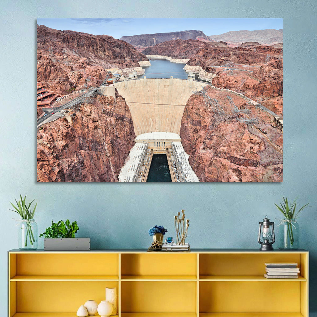 Hoover Dam High-angle View Wall Art