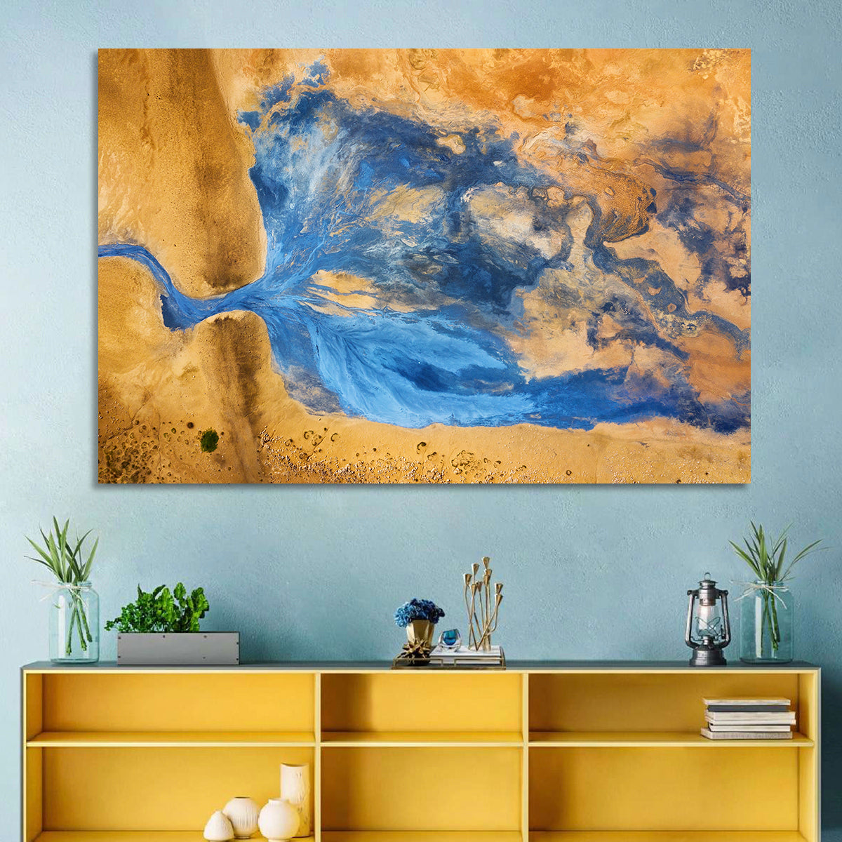 Geysers Valley Aerial View Wall Art