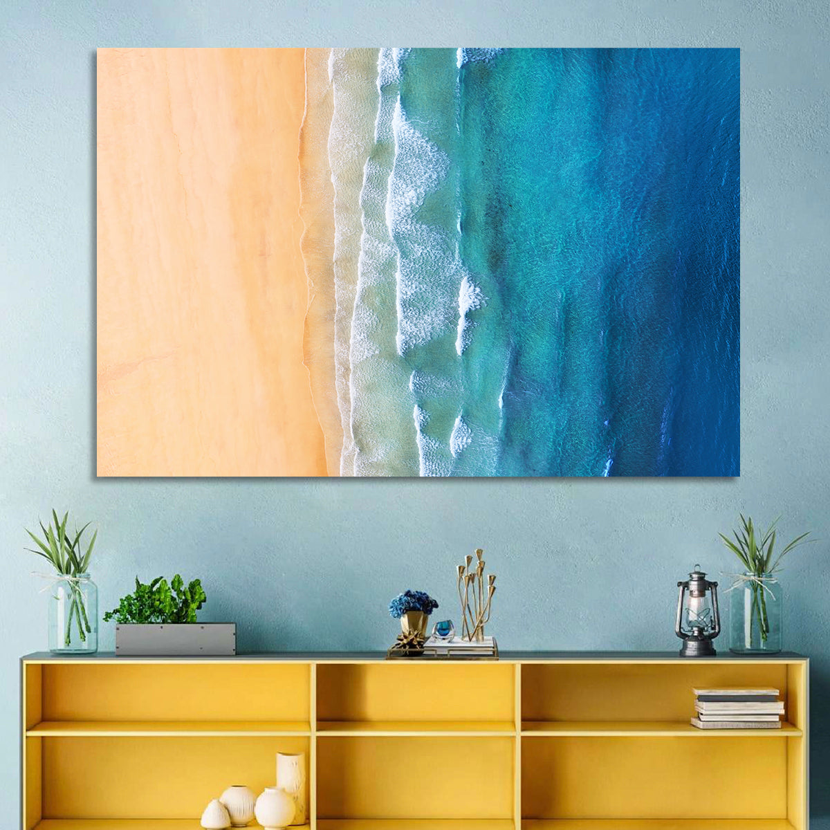 Aerial Iceland Coastline Wall Art