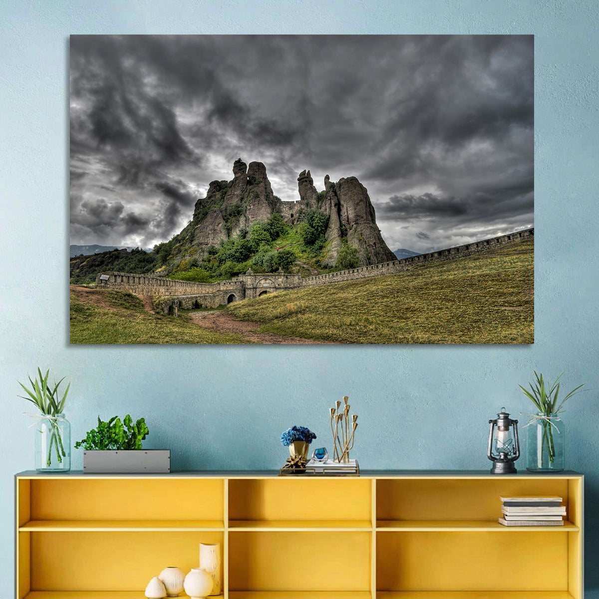 Belogradchik Fortress Rock Formations Wall Art in a room, landscape