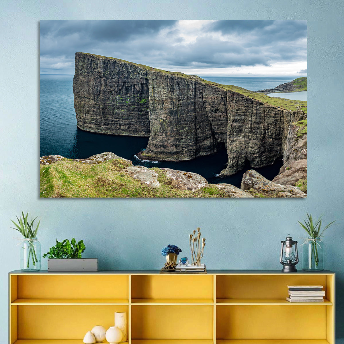 Trælanípa Cliff, Faroe Islands Wall Art