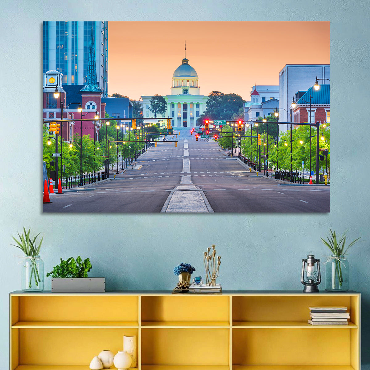Montgomery State Capitol Wall Art in a room, landscape