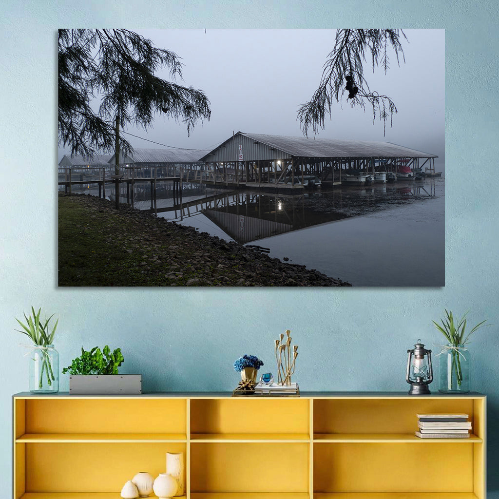 Ozark Beach Resort Boathouse Wall Art