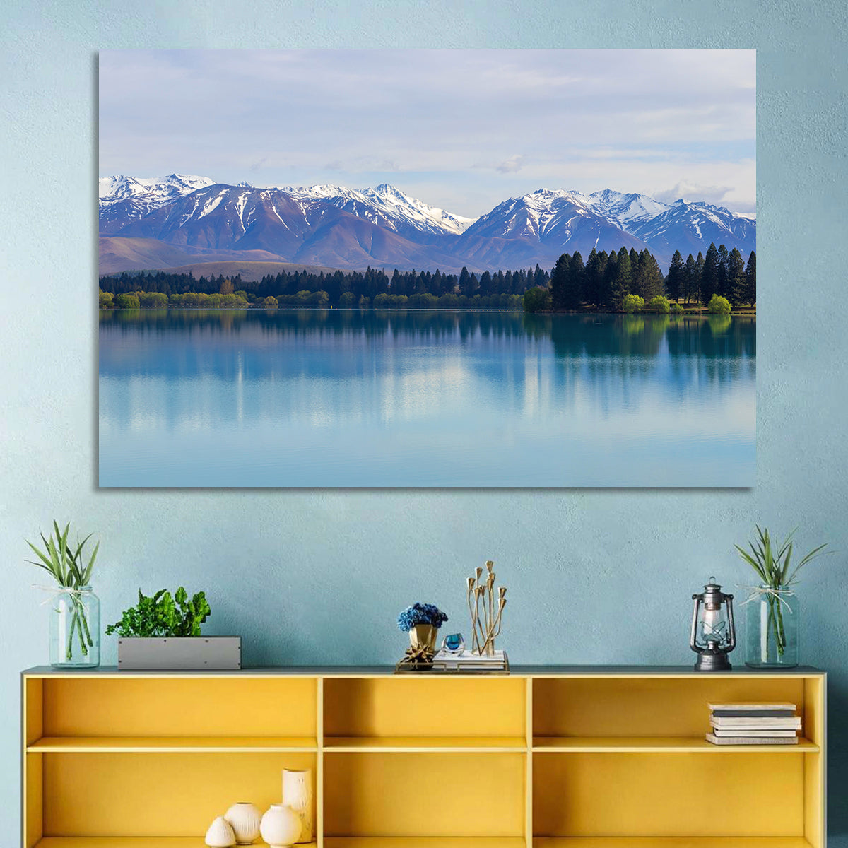 Lake Ruataniwha Reflection Wall Art
