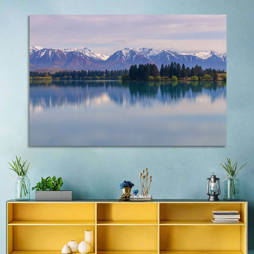 Ruataniwha Lake Reflection Wall Art