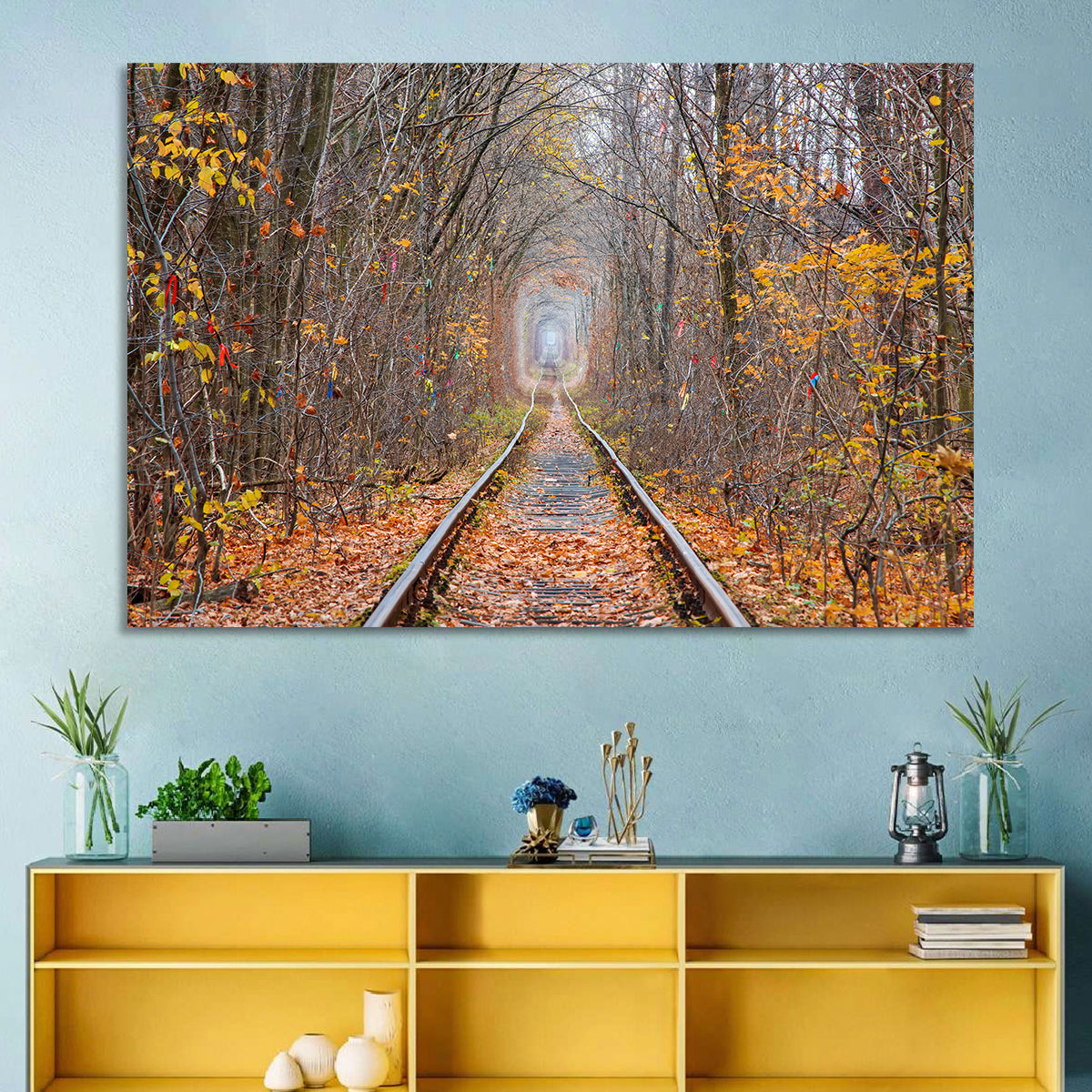 Klevan Tunnel of Love Wall Art in a room, landscape