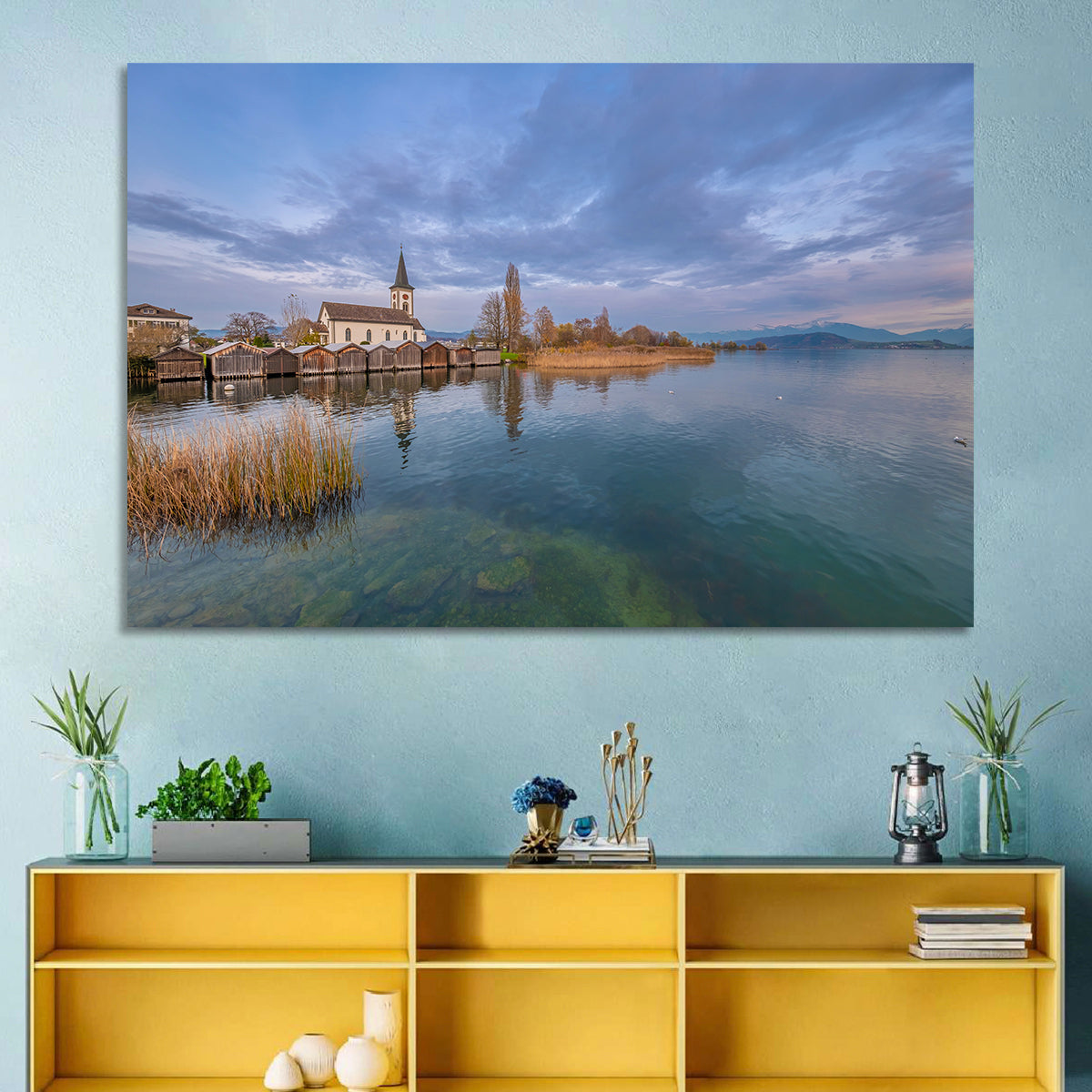 Lake Obersee Busskirch Church Wall Art