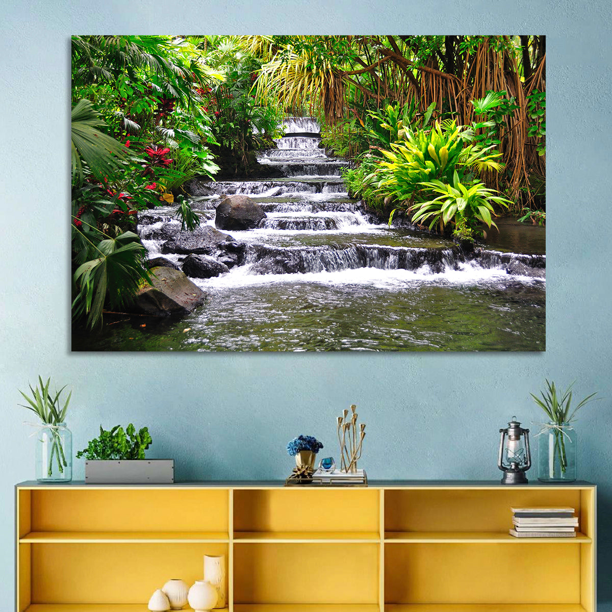 Tabacon Tiered Hot Springs Waterfall Wall Art