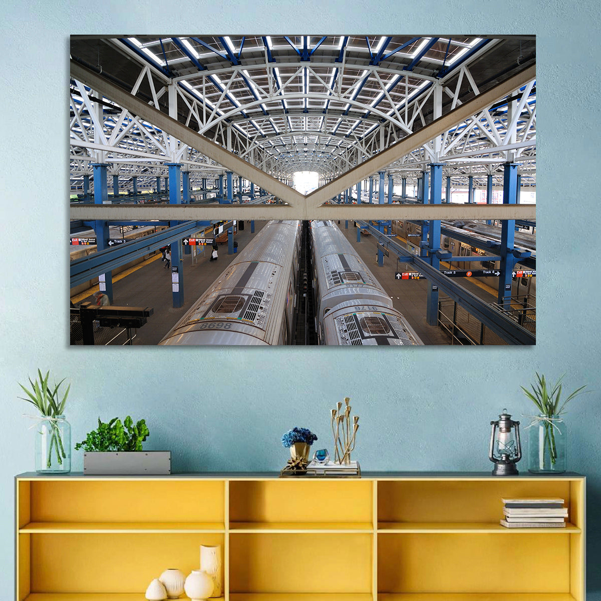 Stillwell Avenue Station Platform Perspective Wall Art