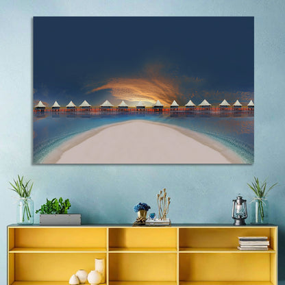 Beach Bungalows Wall Art