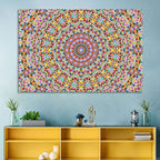 Beaded Kaleidoscope Mandala Wall Art