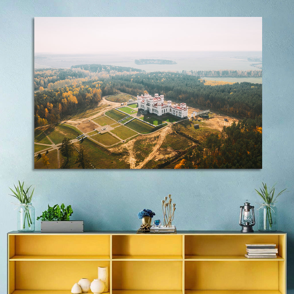 Kosava Castle Aerial View Wall Art