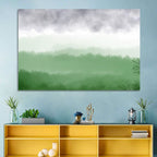 Misty Green Fields Wall Art
