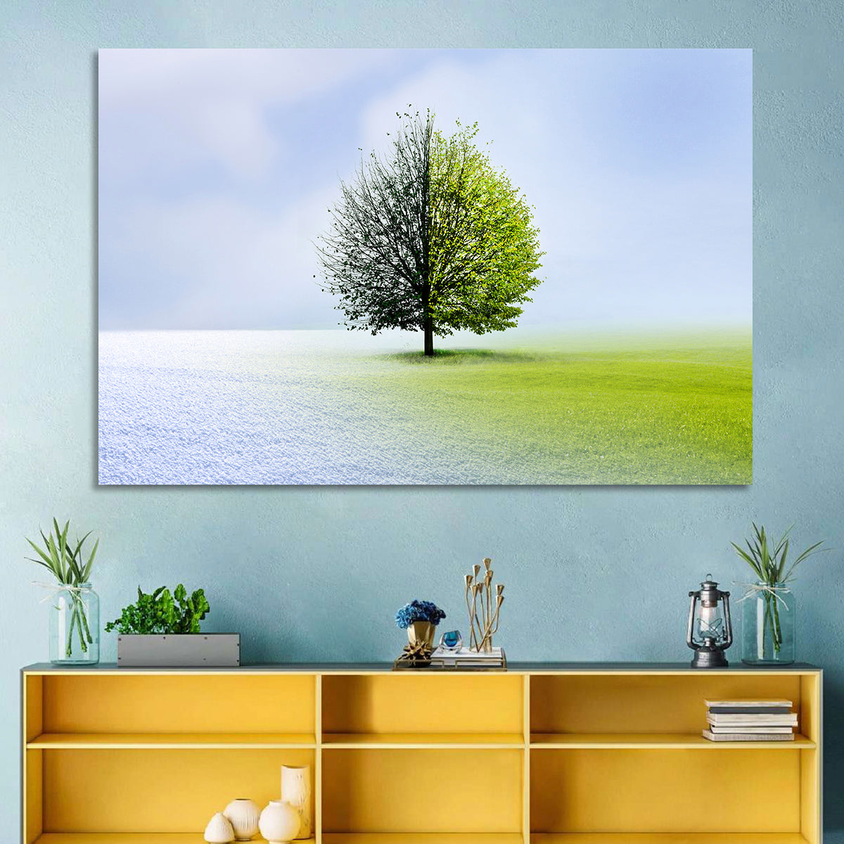 Winter to Spring Tree Wall Art