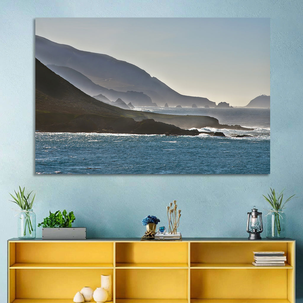 Misty Big Sur Coastline Wall Art