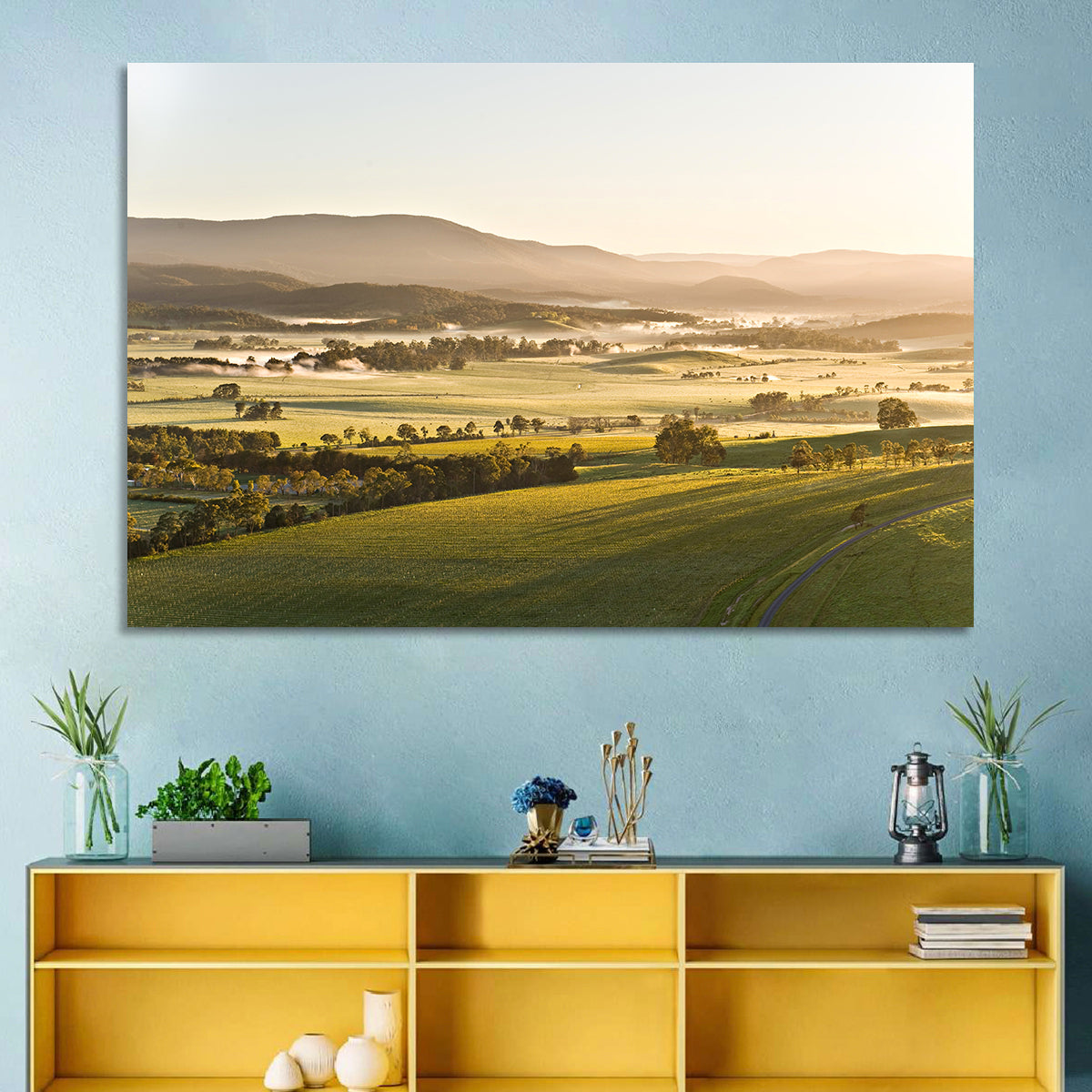 Yarra Valley Morning Mist Wall Art