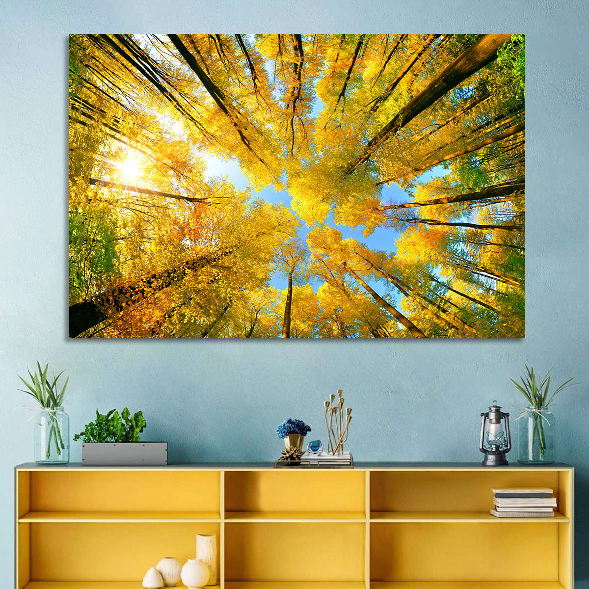 Golden Autumn Canopy Wall Art