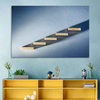 Five Wooden Steps Abstraction Wall Art