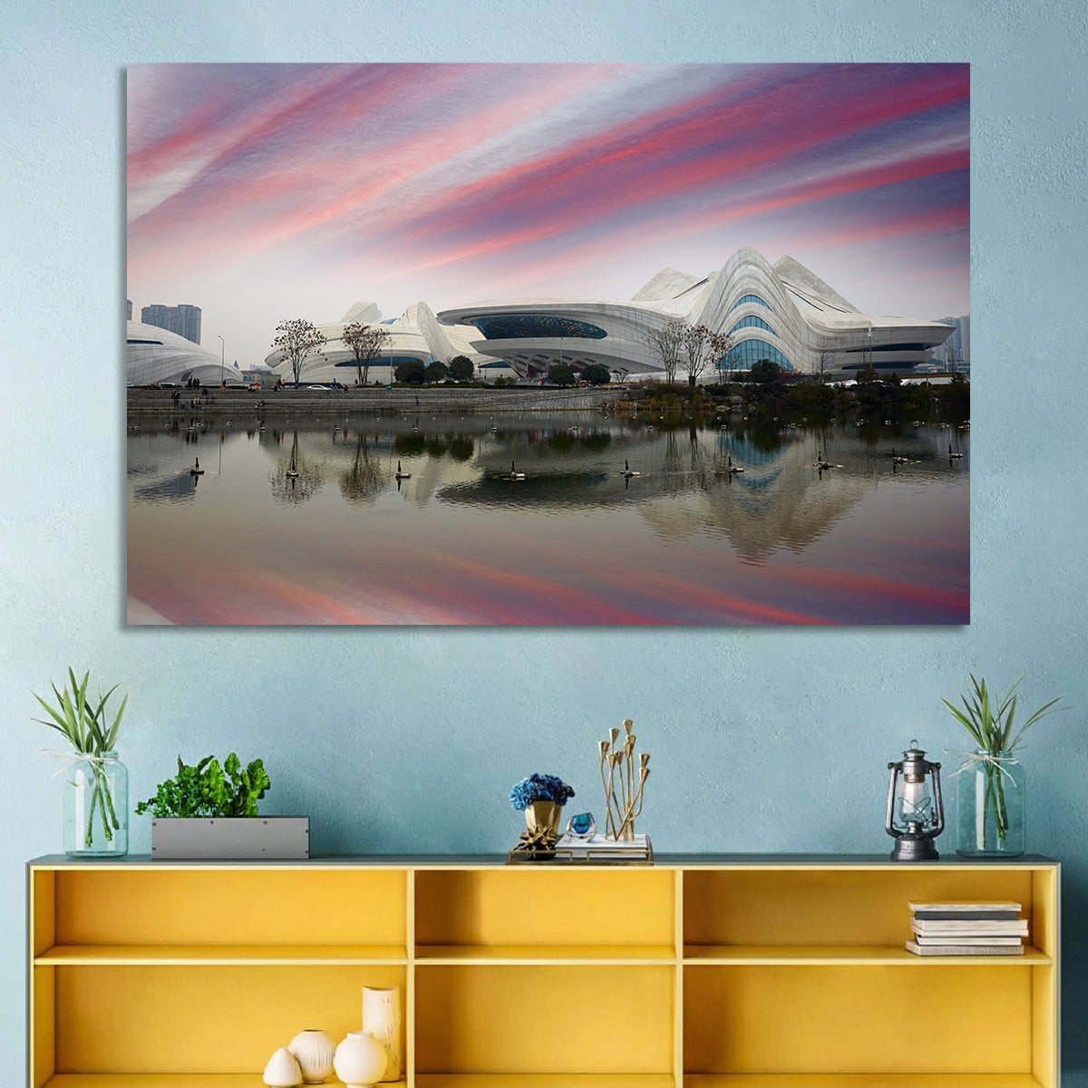 Meixihu International Culture and Arts Centre, Changsha Wall Art in a room, landscape