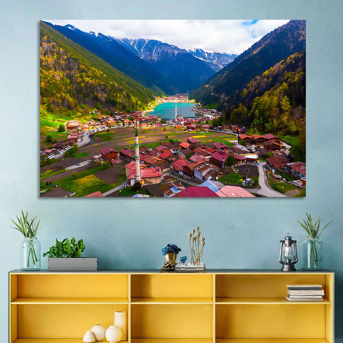 Uzungöl Village Overlook Wall Art