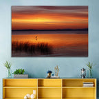 Lake Champlain Sunrise with Heron Wall Art