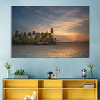Vembanad Lake Sunset Wall Art