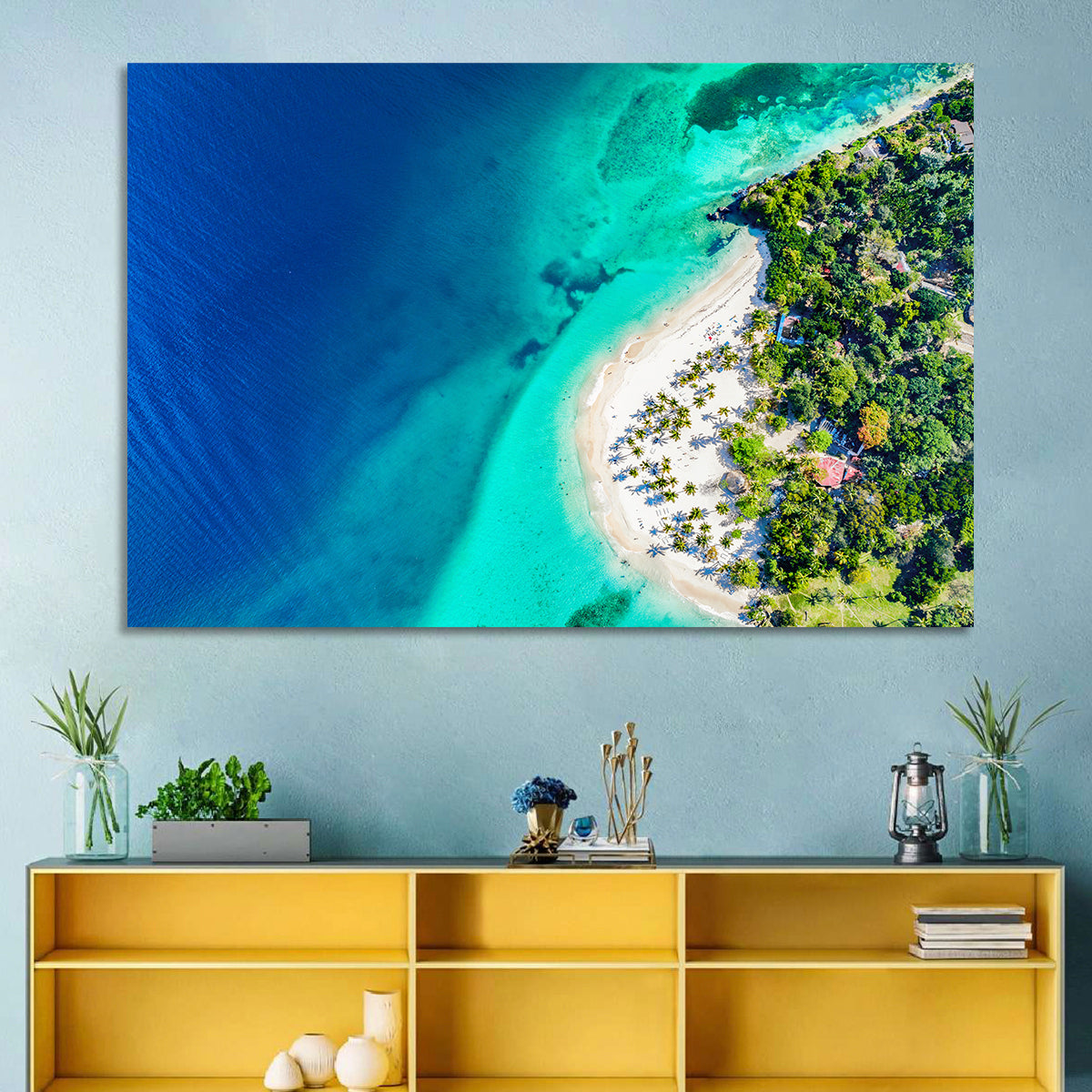 Cayo Levantado Aerial View Wall Art